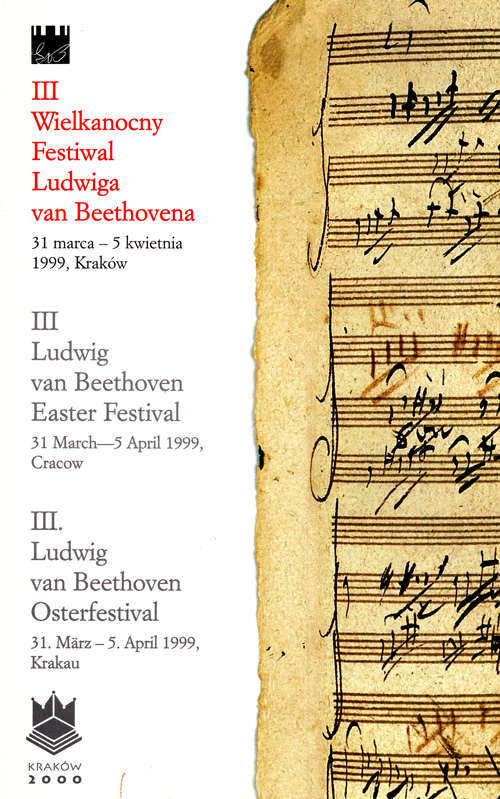 Ludwig van Beethoven Easter Fetival in Cracow 1999